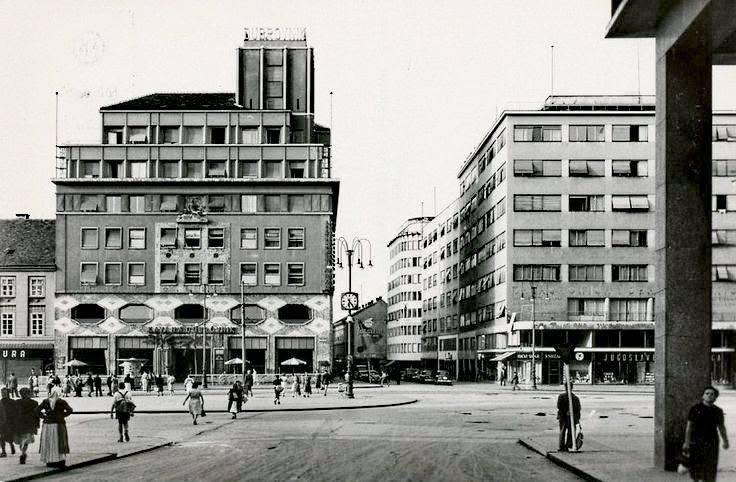 Trg Republike  (današnji Trg bana Jelačića) 1960. godine